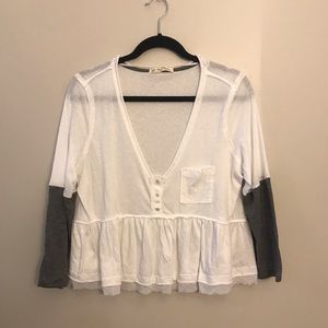 Free people quarter length flowy top